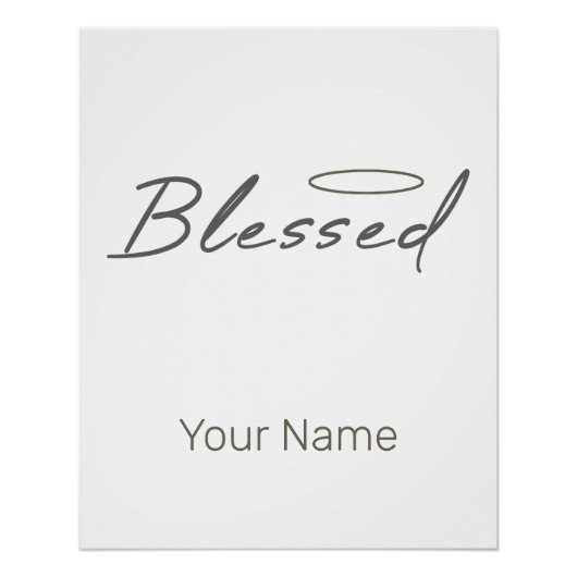 Poster Bienheureux Halo Conception Religieuse Pour Don Ch (Devant)