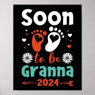 Poster Bientôt Grand-mère 2024 Promue Grand-mère