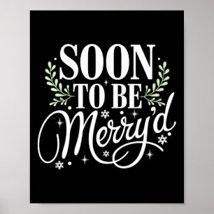 Poster Bientôt, Joyeux Noël Engagé Couple Matchi