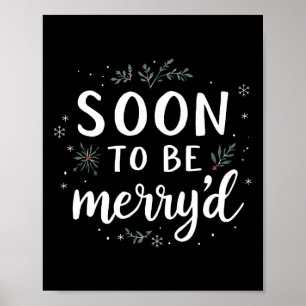 Poster Bientôt mariés Couple de fiancés Noël Matchi