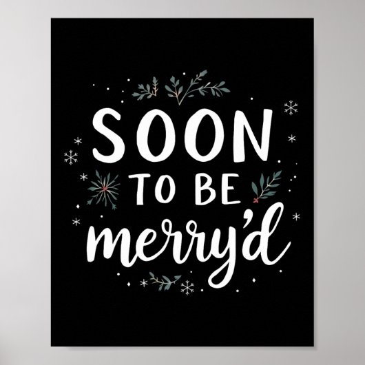 Poster Bientôt mariés pour Noël Fiancé Couple Matchi (Devant)