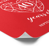 Poster Bienvenue 40e anniversaire de rubis coeur personna (Coin)