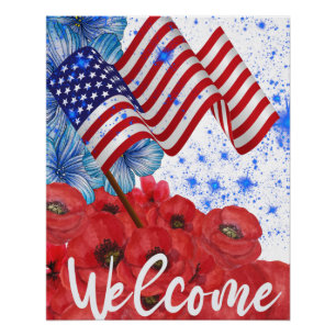 Poster Bienvenue 4 juillet