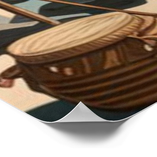 Poster Bienvenue à Amity (Editable) Seaside (Coin)