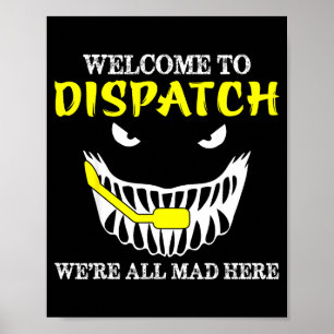 Poster Bienvenue à Dispatch Funny 911 Dispatch Halloween