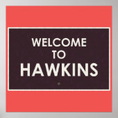 Poster Bienvenue à Hawkins (Devant)