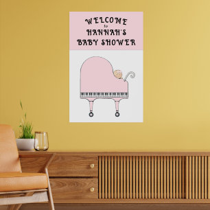 Poster Bienvenue à la Baby Shower