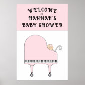 Poster Bienvenue à la Baby Shower (Devant)