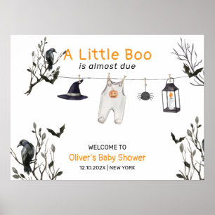 Poster Bienvenue à la Baby Shower Adorable Petit Boo
