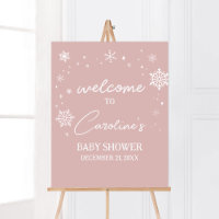 Bienvenue à la Baby Shower aux Flocons de Neige Ro