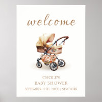 Bienvenue à la Baby Shower Bohème Florale Neutre