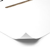 Poster Bienvenue à la baby shower de fantôme d'Halloween (Coin)