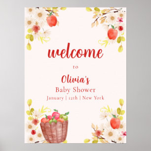 Poster Bienvenue à la Baby Shower de la récolte automnale
