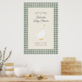 Poster Bienvenue à la Baby Shower de Mère l'Oie de Conte (Cuisine)