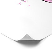 Poster Bienvenue à la Baby Shower sur le thème du Vin (Coin)