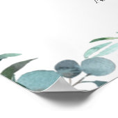 Poster Bienvenue à la Baby Shower Thème Thé (Coin)