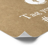 Poster Bienvenue à la collection de Mariages Kraft & Lace (Coin)