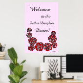 Poster Bienvenue à la Danse Père Fille! (Bureau à domicile)