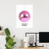 Poster Bienvenue à la discothèque (Bureau à domicile)