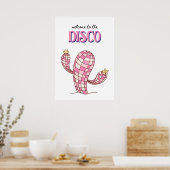 Poster Bienvenue à la discothèque (Cuisine)