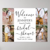 Poster Bienvenue à la douche de mariée thème libre 4 coll (Devant)