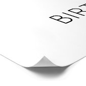 Poster Bienvenue à la fête d'anniversaire 40e Symbole Thè (Coin)