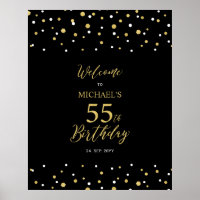 Bienvenue à la fête d'anniversaire de 55 ans avec 