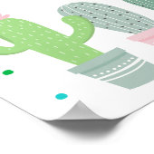 Poster Bienvenue à la fête de bébé Cactus Célébration Gen (Coin)