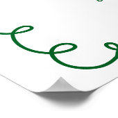 Poster Bienvenue à la fête de douche de mariée Fresh Off  (Coin)