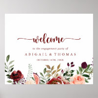 Bienvenue à la fête de fiançailles florale d'été r