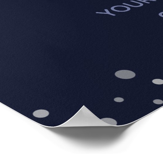 Poster Bienvenue à la fête de graduation Confetti (Coin)