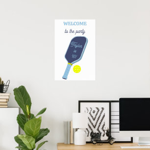 Poster Bienvenue à la fête de la raquette et du ballon de