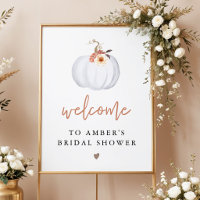 Bienvenue à la fête de mariage AMBER White Pumpkin
