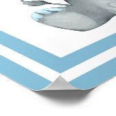 Poster Bienvenue à la fête de naissance de vos jumeaux ga (Coin)