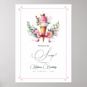 Poster Bienvenue à la Fête des mariées de crème glacée Sc (Devant)
