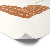 Poster Bienvenue à la fête prénatale de WYNONA Orange Blu (Coin)