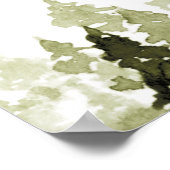 Poster Bienvenue à la fête prénuptiale JENNA Rustic Pine  (Coin)