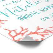 Poster Bienvenue à la fête prénuptiale sur le thème du ré (Coin)