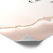 Poster Bienvenue à la première sainte communion âge rose (Coin)