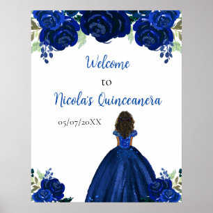 Poster Bienvenue à la Princesse à la Peau Noire pour la Q