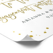 Poster Bienvenue à la réception de la Géode turquoise et (Coin)