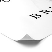 Poster Bienvenue à la réception de mariage au thème de ve (Coin)