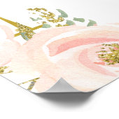 Poster Bienvenue à la réception de mariage avec brunch fl (Coin)