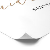 Poster Bienvenue à la réception de mariage bohème avec he (Coin)