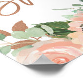 Poster Bienvenue à la réception de mariage calligraphiée  (Coin)