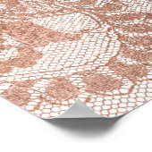 Poster Bienvenue à la réception de mariage Floral et Dent (Coin)