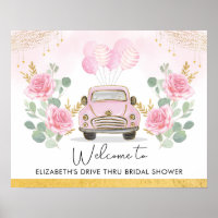 Bienvenue à la réception de mariage Pretty Pink Go