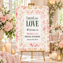 Bienvenue à la réception de mariage vintage Floral