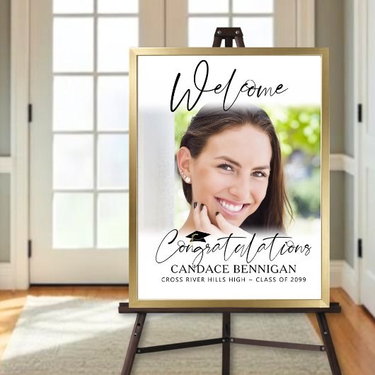 Poster Bienvenue à la remise des diplômes 1 Script de pho