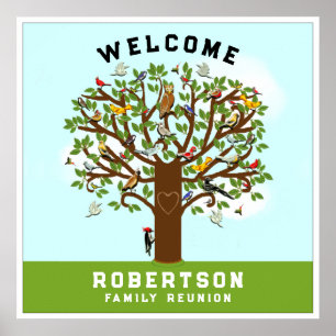 Poster Bienvenue à la réunion de famille